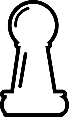 Pawn Chess Piece Outline Line Art Svg Vector, Free Vectors File